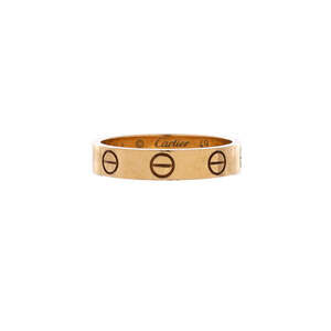 Cartier Love Wedding Band Ring 18K Yellow Gold